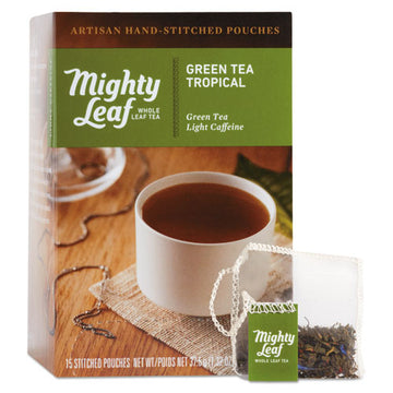 Mighty Leaf® Tea Whole Leaf Tea Pouches, Organic Mint Melange, 15-box freeshipping - TVN Wholesale